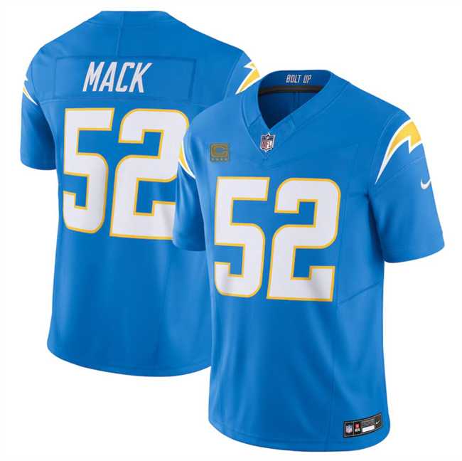 Men & Women & Youth Los Angeles Chargers #52 Khalil Mack Blue 2024 F.U.S.E. With 4-Star C Patch Vapor Untouchable Limited Stitched Jersey,We sell and wholesale Men & Women & Youth Los Angeles Chargers #52 Khalil Mack Blue 2024 F.U.S.E. With 4-Star C Patch Vapor Untouchable Limited Stitched Jersey on line form chian!